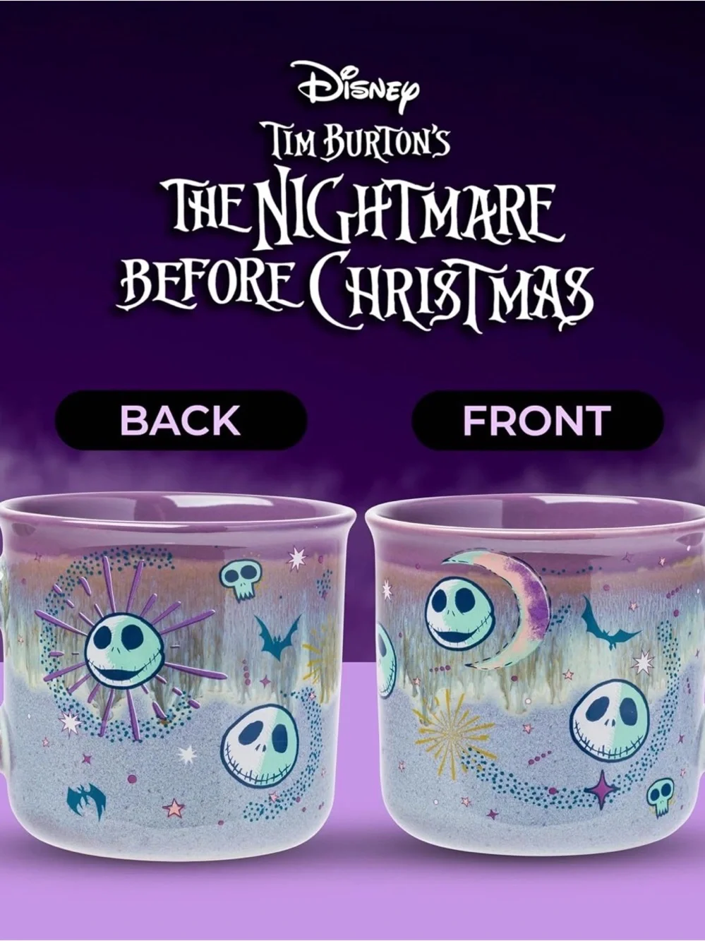 20oz! Disney The Nightmare Before Christmas Jack Skellington Ceramic Mug